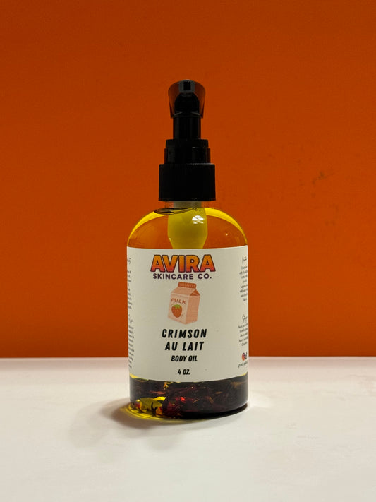 Crimson Au Lait Body Oil- 4 oz